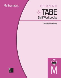 TABE Skill Workbooks Level M: Whole Numbers - 10 Pack