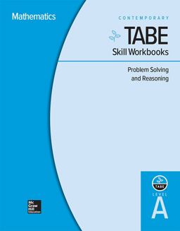 TABE Skill Workbooks Level a: Problem Solving and Reasoning - 10 Pack