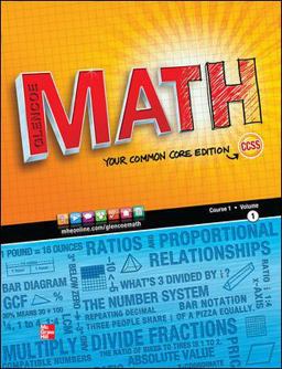 Glencoe Math, Course 1, Student Edition, Volume 1