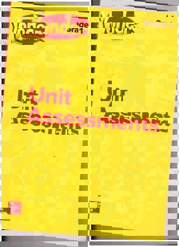 Wonders Unit Assessments, Grade 1