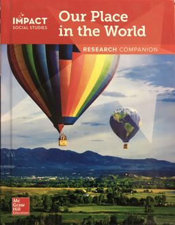 IMPACT Social Studies, Our Place in the World, Grade 1, Research Companion