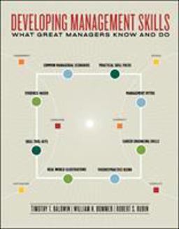 Developing Management Skills What Great Managers Know and Do  9780077225957 Front Cover