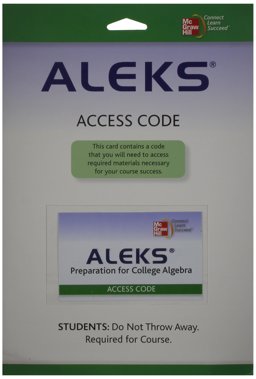 ALEKS Prep Access Card 6 Weeks for College Algebra