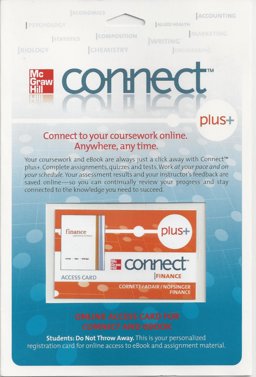 ConnectPlus card to accompany Finance: Applications and Theory