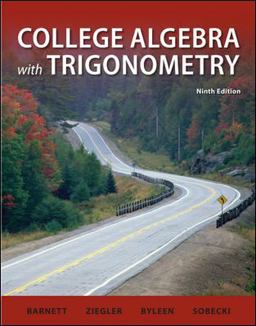 College Algebra with Trigonometry 9th 9780077350109 Front Cover