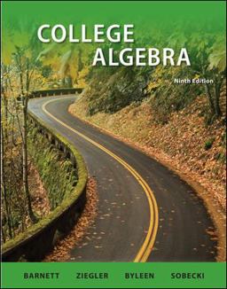 College Algebra 9th 9780077350161 Front Cover