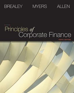 Principles of Corporate Finance 10th 9780077356385 Front Cover