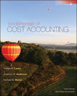 Fundamentals of Cost Accounting with Connect Plus 3rd 9780077398194 Front Cover