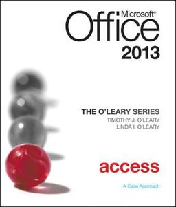 Microsoft Office Access 2010  9780077400231 Front Cover