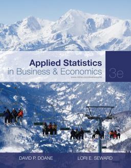 Applied Statistics in Business and Economics