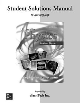 Student Solutions Manual for University Physics 2nd 9780077409586 Front Cover