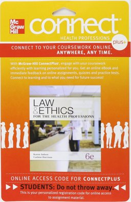 Connect Plus (Allied Health) 1-Semester Access Card for Law and Ethics for the Health Professions