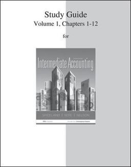 Study Guide Volume 1 for Intermediate Accounting 7th 9780077446437 Front Cover