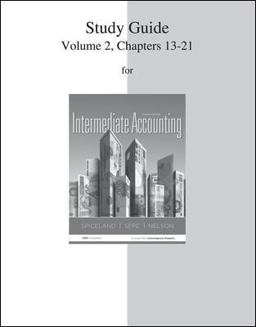 Study Guide Volume 2 for Intermediate Accounting 7th 9780077446444 Front Cover