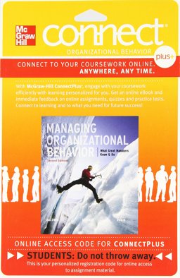 Connect Managing Organizational Behavior 1-Semester Access Card for Baldwin 2e