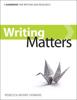 Writing Matters  9780077477462 Front Cover