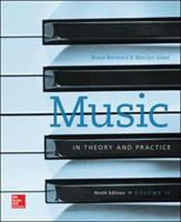 Workbook to Accompany Music in Theory and Practice: 9th 9780077493332 Front Cover