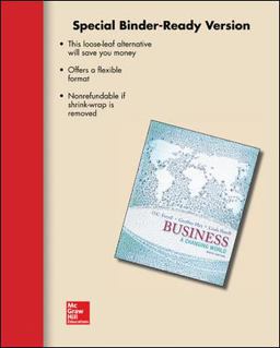 Loose-Leaf Business: a Changing World 9th 9780077506650 Front Cover