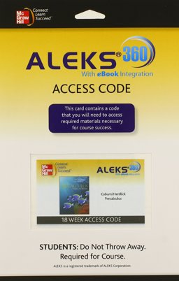 ALEKS 360 Access Card 18 Weeks for Coburn Precalculus: Graphs & Models