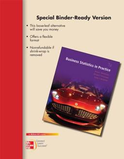 Loose-Leaf for Business Statistics Practice 7th 9780077534837 Front Cover