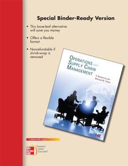 Loose-Leaf Operations and Supply Chain Management 14e 14th 2013 9780077535179 Front Cover