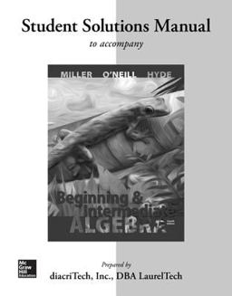 Beginning and Intermediate Algebra