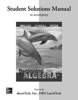 Student Solutions Manual for Beginning Algebra