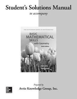 Student Solutions for Manual Basic Math Skills with Geometry
