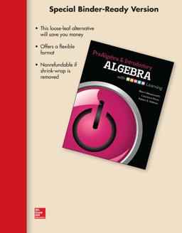 Loose Leaf Version for Prealgebra and Introductory Algebra