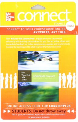 Connect Plus Finance 1 Semester Access Card for Corporate Finance: Core