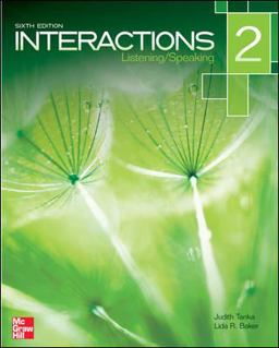 Interactions Level 2 Listening/Speaking Student Book Plus Registration Code for Connect ESL 6th 9780077831028 Front Cover