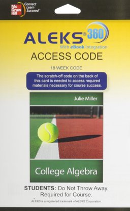 ALEKS 360 Access Card (18 Weeks) for College Algebra