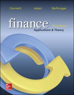 Finance: Applications and Theory 3rd 9780077861681 Front Cover
