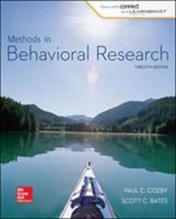 Methods in Behavioral Research 12th 9780077861896 Front Cover