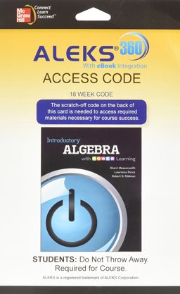 ALEKS 360 18 Week Access Card for Introductory Algebra with P. O. W. E. R. Learning