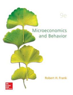 Microeconomics and Behavior Microeconomics and Behavior