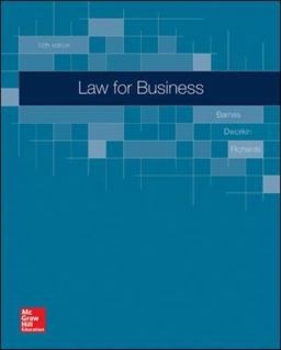Law for Business 12th 9780078023811 Front Cover