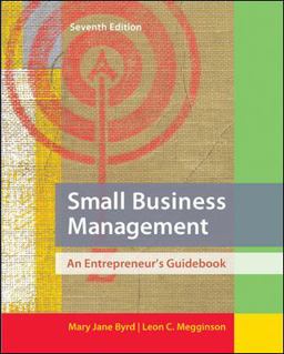 Small Business Management: an Entrepreneur's Guidebook
