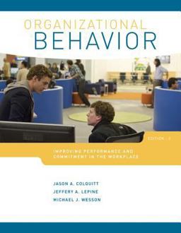 Organizational Behavior Improving Performance and Commitment in the Workplace 3rd 9780078029356 Front Cover