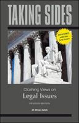 Taking Sides Clashing Views on Legal Issues 15th 9780078050497 Front Cover