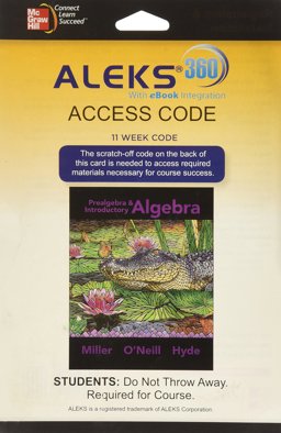 ALEKS 360 Access Card (11 Weeks) for Prealgebra & Introductory Algebra