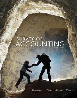 Survey of Accounting 3rd 9780078110856 Front Cover