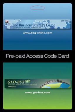 Business Strategy Game (BSG) Glo-Bus Pre-Paid Access Code Card