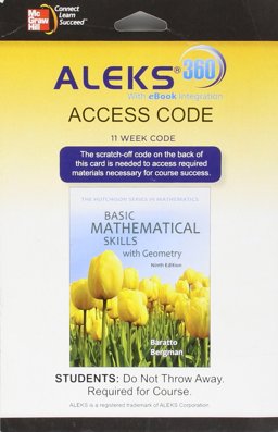 ALEKS 360 Access Card (11 Weeks) for Basic Math Skills