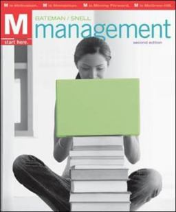 M: Management Management 2nd 9780078137235 Front Cover