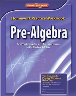 Pre-Algebra, Homework Practice Workbook