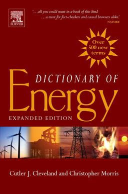 Dictionary of Energy Expanded Edition  9780080964911 Front Cover