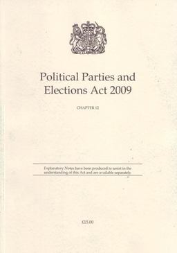 Political Parties and Elections Act 2009