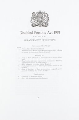Disabled Persons Act 1981