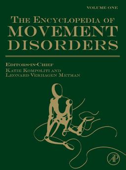 Encyclopedia of Movement Disorders  9780123741011 Front Cover